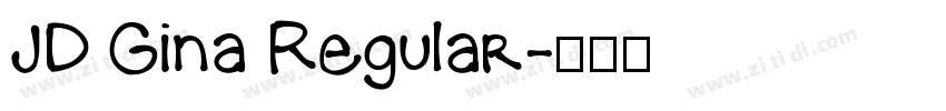 JD Gina Regular字体转换
